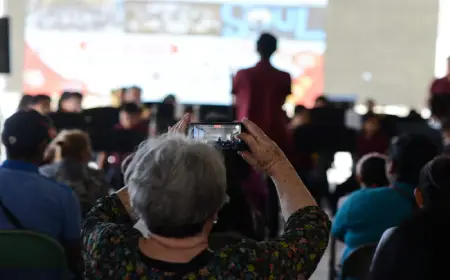 Residentes de Riberas del Bravo disfrutaron de cine y sinfónica