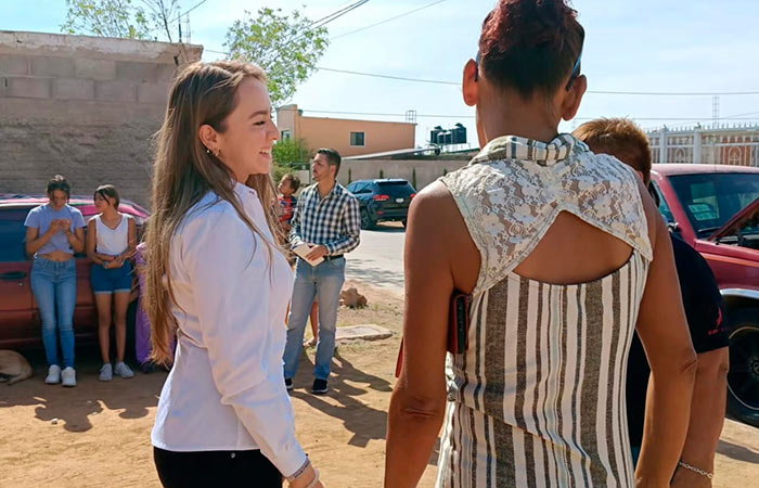 Destaca Carla Rivas proyecto de mejoramiento de agua en la Colonia Las Cruces