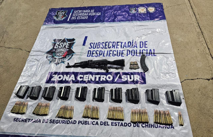 Aseguran a sujeto armado con vehículo blindado