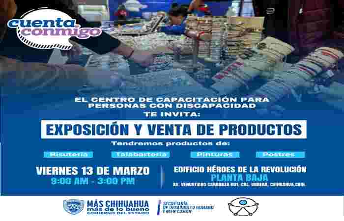 Invitan a exposición de productos del centro de capacitación
