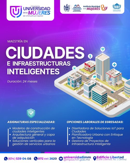 Municipio invita a maestría en Ciudades e Infraestructuras Inteligentes